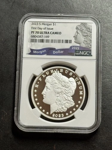 2023 S Morgan Silver Dollar Proof NGC PF70 Ultra Cameo FDOI First Day (1382)