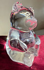 Princess House Teddy Bear Figurine Paperweight Clear 24% Lead Crystal — photo 1