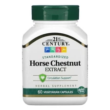 Horse Chestnut Extract, Standardized, 60 Vegetarian Capsules (300 mg per