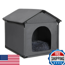 Large Cat  Medium-Small Dog House Soft Indoor with Internal Size 22x20x18in for