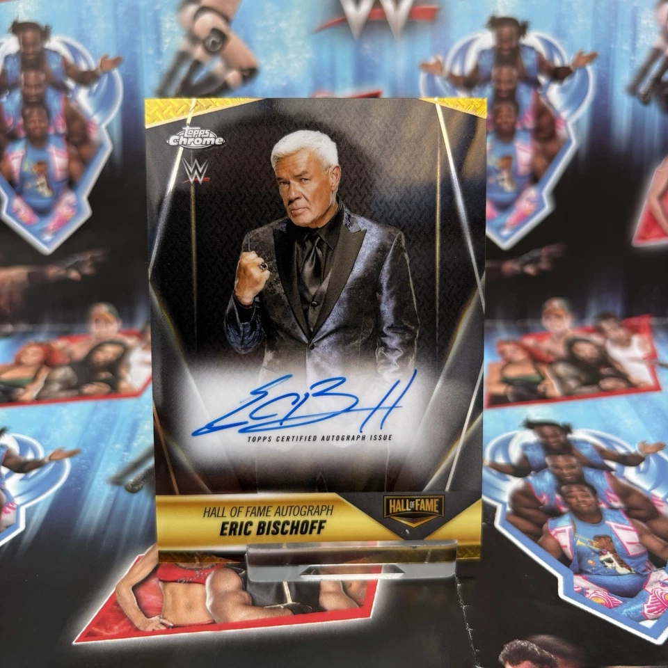 Eric Bischoff Topps Chrome 2025 Hall of Fame Base Auto #HOF-EB - Image 2 of 4