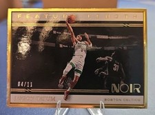 2020-21 Panini Noir Jayson Tatum SSP /25 FEATURE LENGTH GOLD FRAME METAL🍀🌠