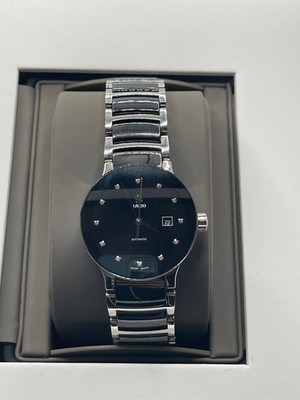 Rado Centrix Automatic Diamonds Unisex with Black Dial, Date Display and Swiss A
