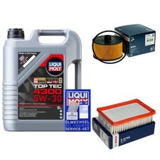 BOSCH Inspektionspaket 5 L Liqui Moly Top Tec 4300 5W-30 f&uuml;r Dacia Sandero III