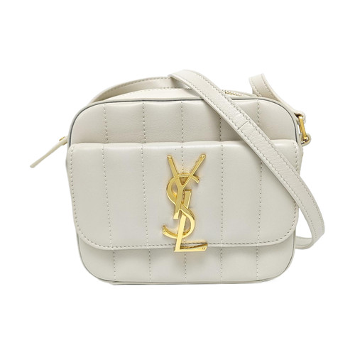 Yves Saint Laurent Shoulder bags Leather White Free Shipping | Duties Paid