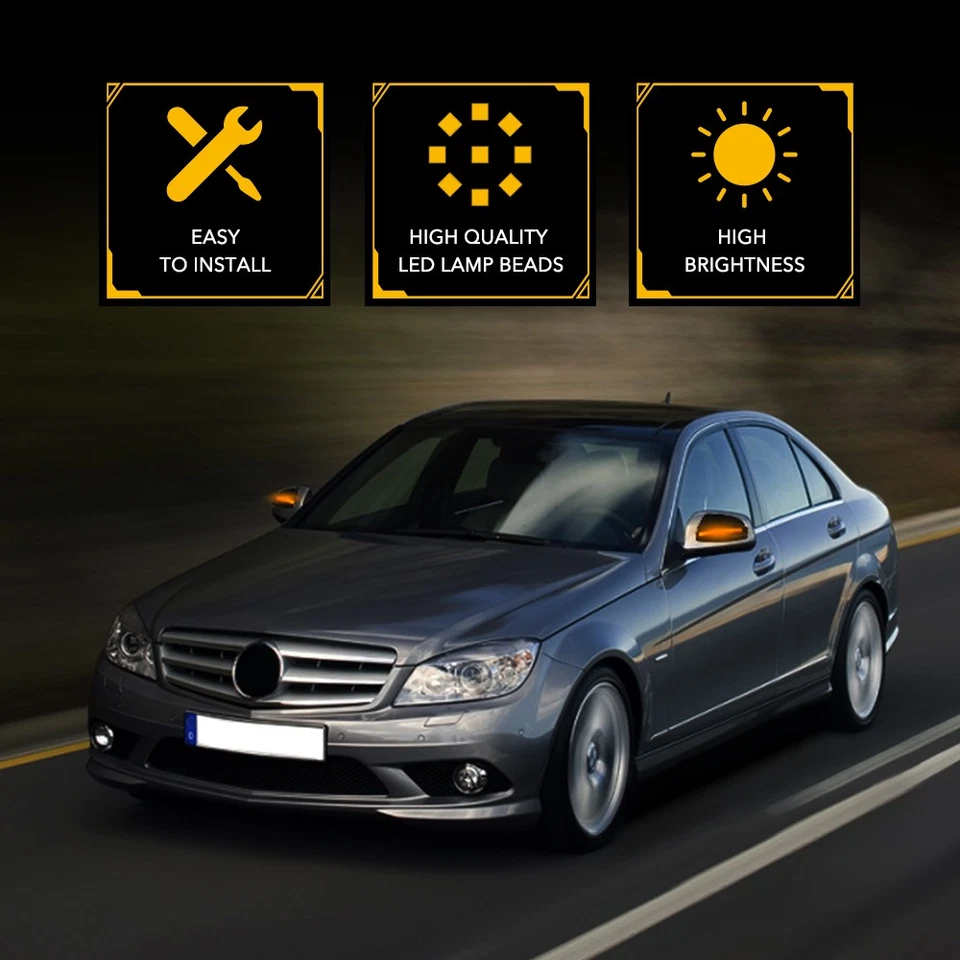 2x Luz intermitente espejo puerta L+R para Mercedes Benz Viano W639 10-14 Facelift Foto 4 de 4