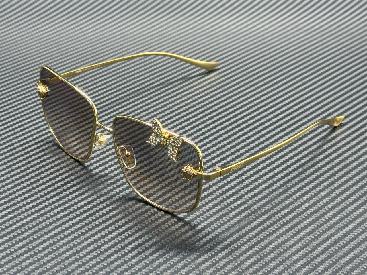 Versace — VERSACE VE2282 10028Z Gold Brown Mirror Women's 59 mm Sunglasses