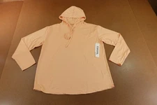 32 Degrees Cool Womens Size Large Peach Long Sleeve Hooded Tee NWT