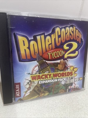 PC ROLLERCOASTER TYCOON 2 II WACKY WORLDS EXPANSION Pack Atari