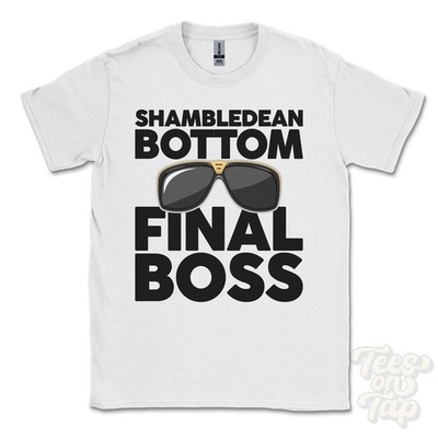 SHAMBLEDEAN BOTTOM FINAL BOSS T-SHIRT lustiges Weihnachtsgeschenk Brighton Brighton Hove