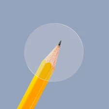 1500 PCS 1" Round Clear Transparent Package Envelope Mail Wafer Seal Sticker ...