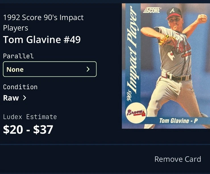 1992 Score 90's Impact Players #49 Tom Glavine Estado perfeito 💎 - Imagem 3 de 3
