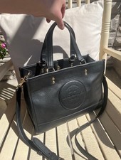 Coach Black Pebbled Satchel Top Handle Zip Ba...