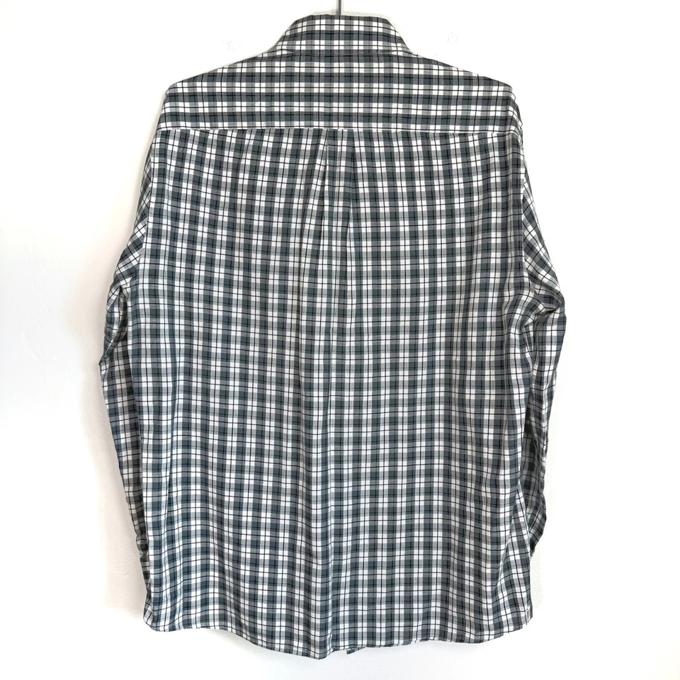 Brunello Cucinelli Large Plaid Cotton Linen Button Down Shirt Made in Italy - Image 2 of 4