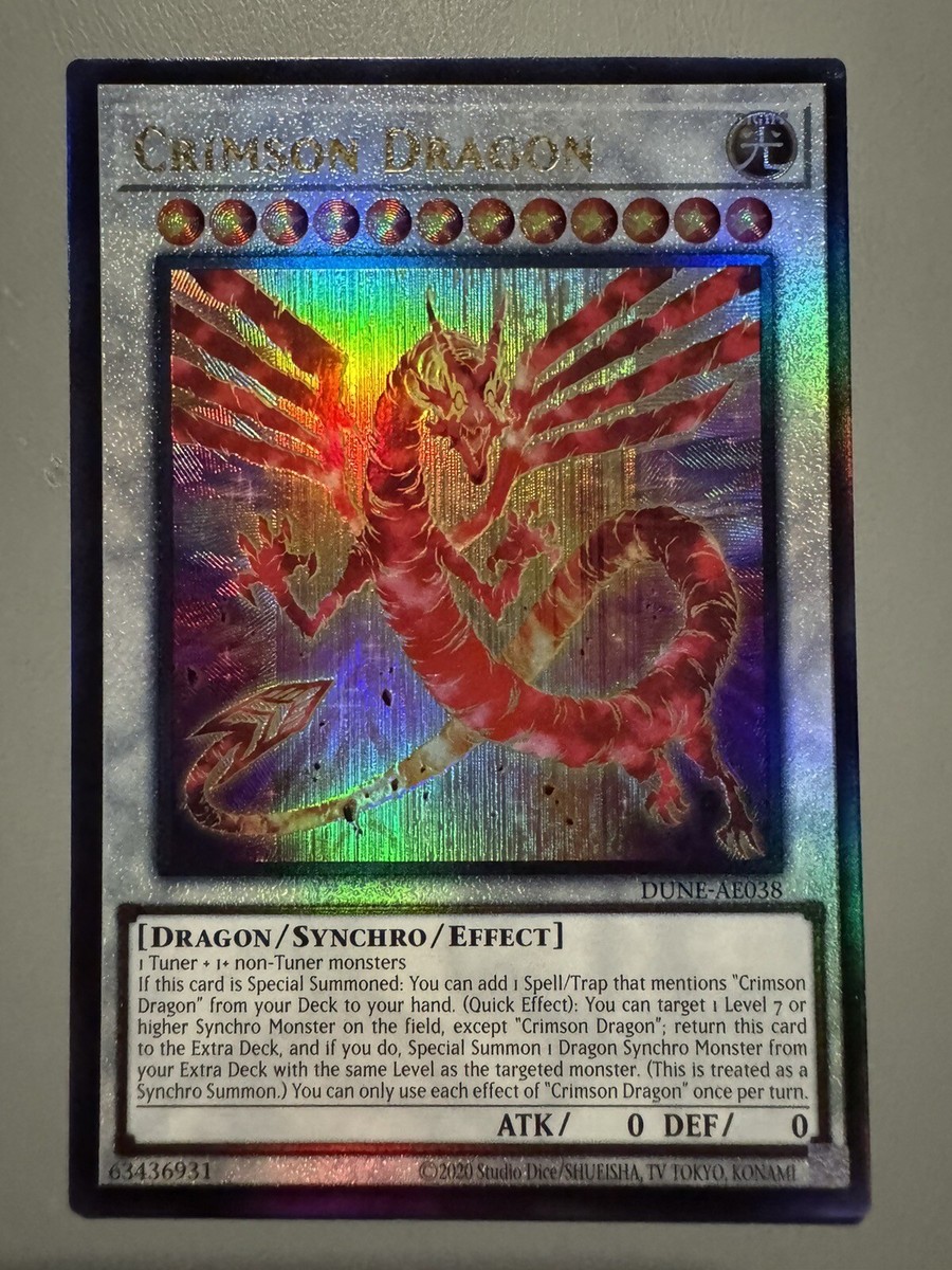 YUGIOH CRIMSON DRAGON (SYNCHRO) ASIA ENGLISH EDITION DUNE-AE038