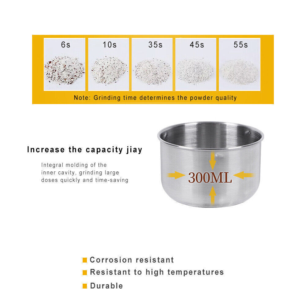 220V Blender Dry Food Processor Mixer Spices/Grains with Coffee Spice