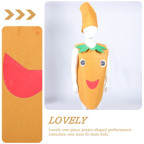 Obst-Gemüse-Kostümset für Kinder, Kartoffel-Performance-Kostüme, Kleidung und - Bild 2 von 12
