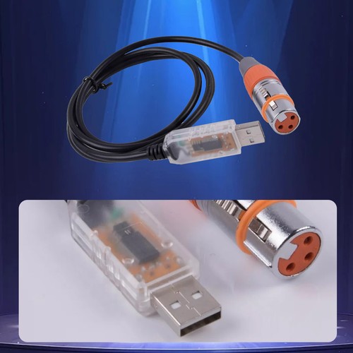 USB to DMX Interface Adapter Cable Stage Light PC DMX512 ControllerDimmer DMX C2 - Picture 6 of 7