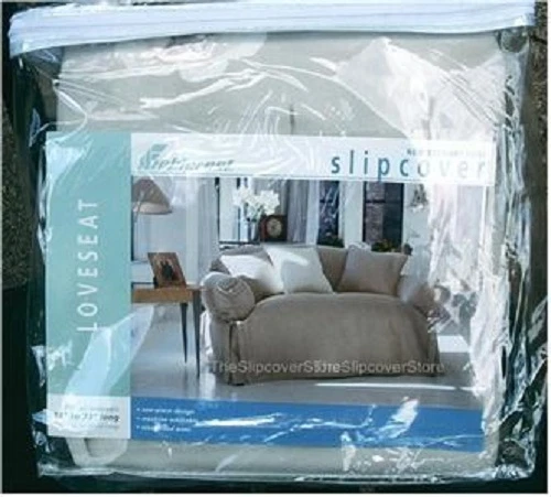 NEW SERENITY Loveseat Neutral Floral Khaki 1 pc straight Living Room Slipcover - Image 2 of 4