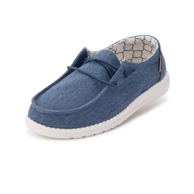 Hey Dude Girl's Wendy Youth Sparkling Denim Size 11 Girl’s Shoes Girl’s  Lace