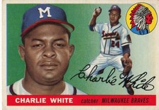 CHARLIE WHITE 1955 TOPPS BASEBALL #103