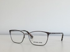 120 Michael Kors MK 3001 1025 Verbier Rectangle Gunmetal Eyeglasses 52 14 135