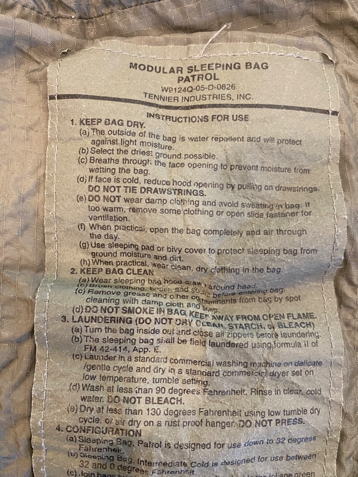 U.S.Made Tennier 5 piece Military Modular Sleep System ACU Digital eBay