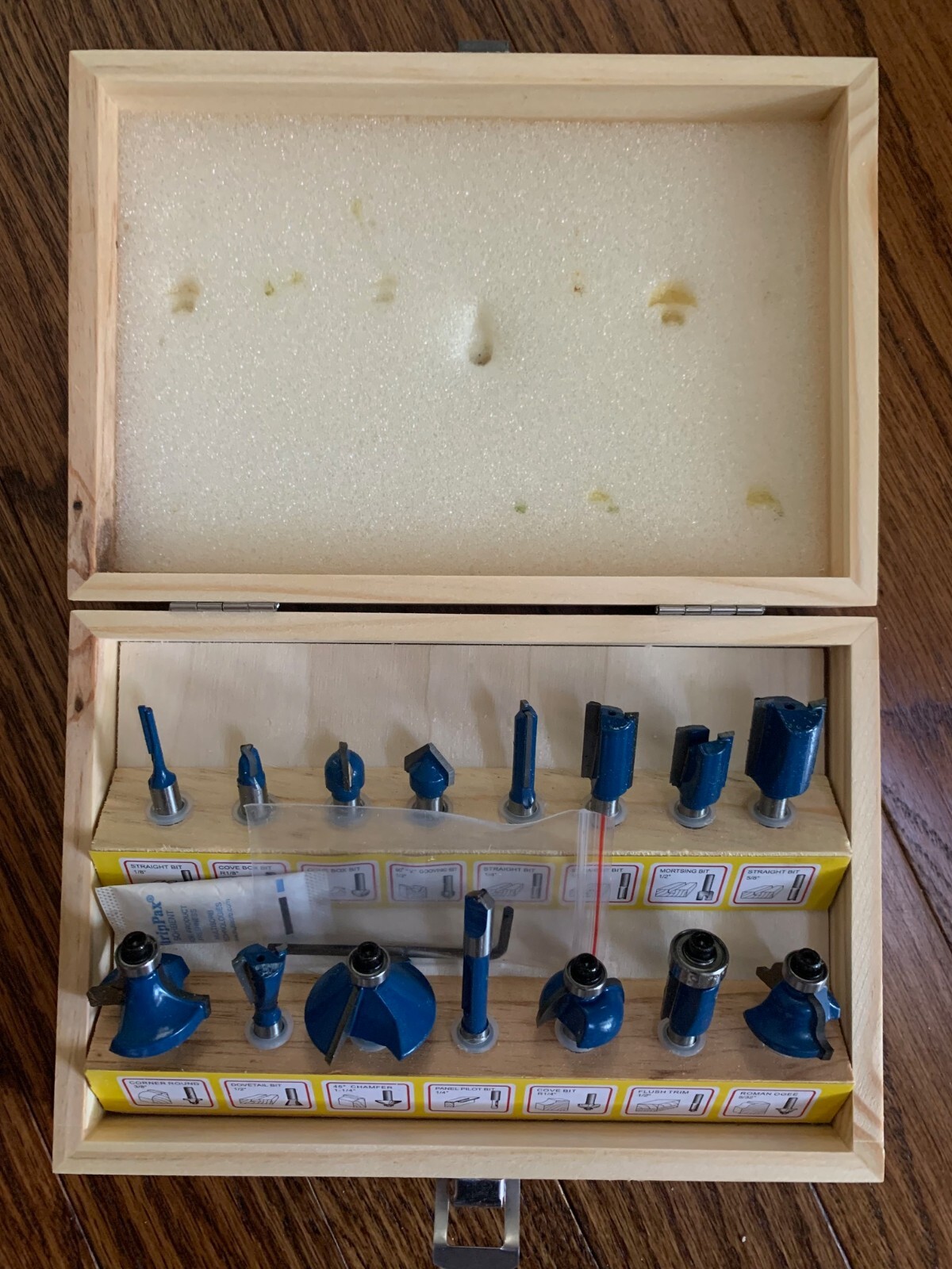 Hiltex Tungsten Carbide Router Bit Set 15 Pieces 10100 837013101000