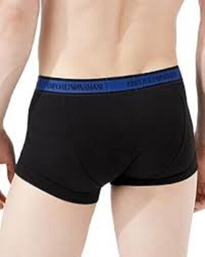 Emporio Armani Men's Boxer Briefs Underwear Large Black - Afbeelding 1 van 6