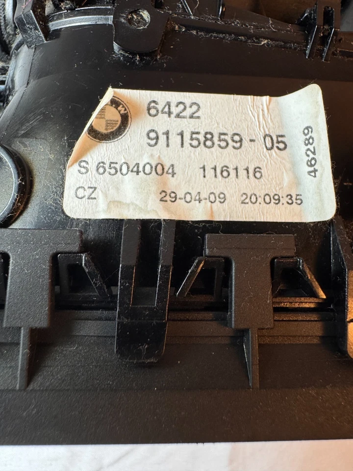 BMW 740i 750i 2009-2012 tablero central rejilla aire fresco ventilación F01 F02 OEM Foto 4 de 4