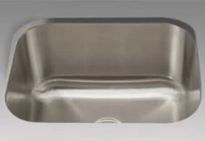 Mirabelle Key Medford 12” deep undermount stainless single bowl sink 23x17”