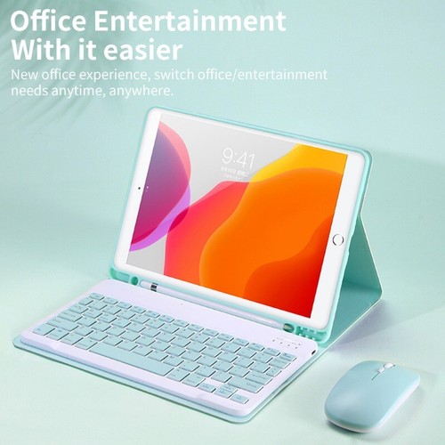 For iPad 10th 9th 7th 6th Gen Air Pro 2024 With Bluetooth Keyboard Case Cover - Picture 18 of 43
