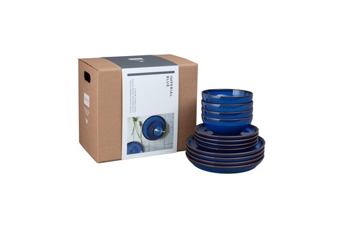 Denby - Imperial Blue - 12 Piece Dinner Set - 228199N - Picture 2 of 3