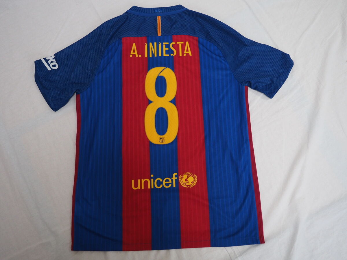 FC Barcelona A. Iniesta 8番 シャツ ユニフォーム