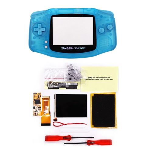 Display IPS Backlight LCD V2 Mod Kit Für GameBoy Advance GBA Pre-cut Shell - Picture 3 of 41