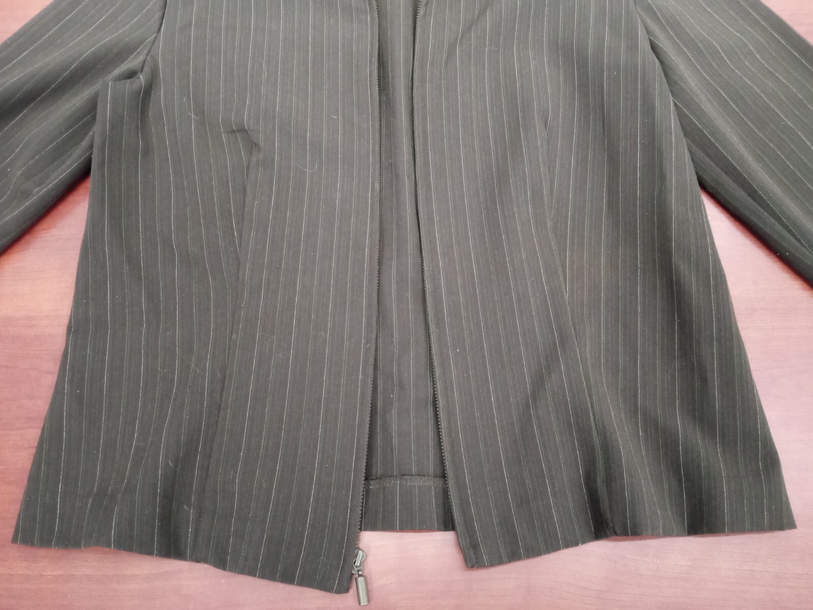 Briggs New York Long Sleeve Brown Full Zip Jacket Women Size 8