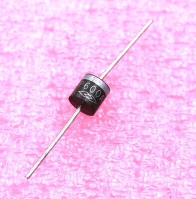 P600A, High Current Lead Mounted Rectifier, Vr=50V, Io=6A, 