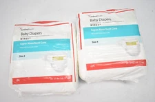 Lot of 48 Cardinal Health Baby Diapers w Wings Super Absorbent Core Size 4