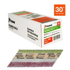 3X 0.120" 30Deg Steel Galvanized Ring Shank Paper Tape Framing Nails 750 PerBox