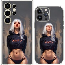 Vampire Sexy Red Eye Kawaii Demon Girl Case Cover Silicone / Shockproof / MagSaf
