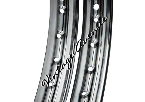 LLANTA YAMAHA DT250 DT360 DT400 DELANTERA-21" + TRASERA-18" ACERO CROMADO 2 PIEZAS Foto 4 de 4