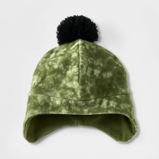 Boys Tie-Dye Earflap Hat - Cat  Jack Green OSFM