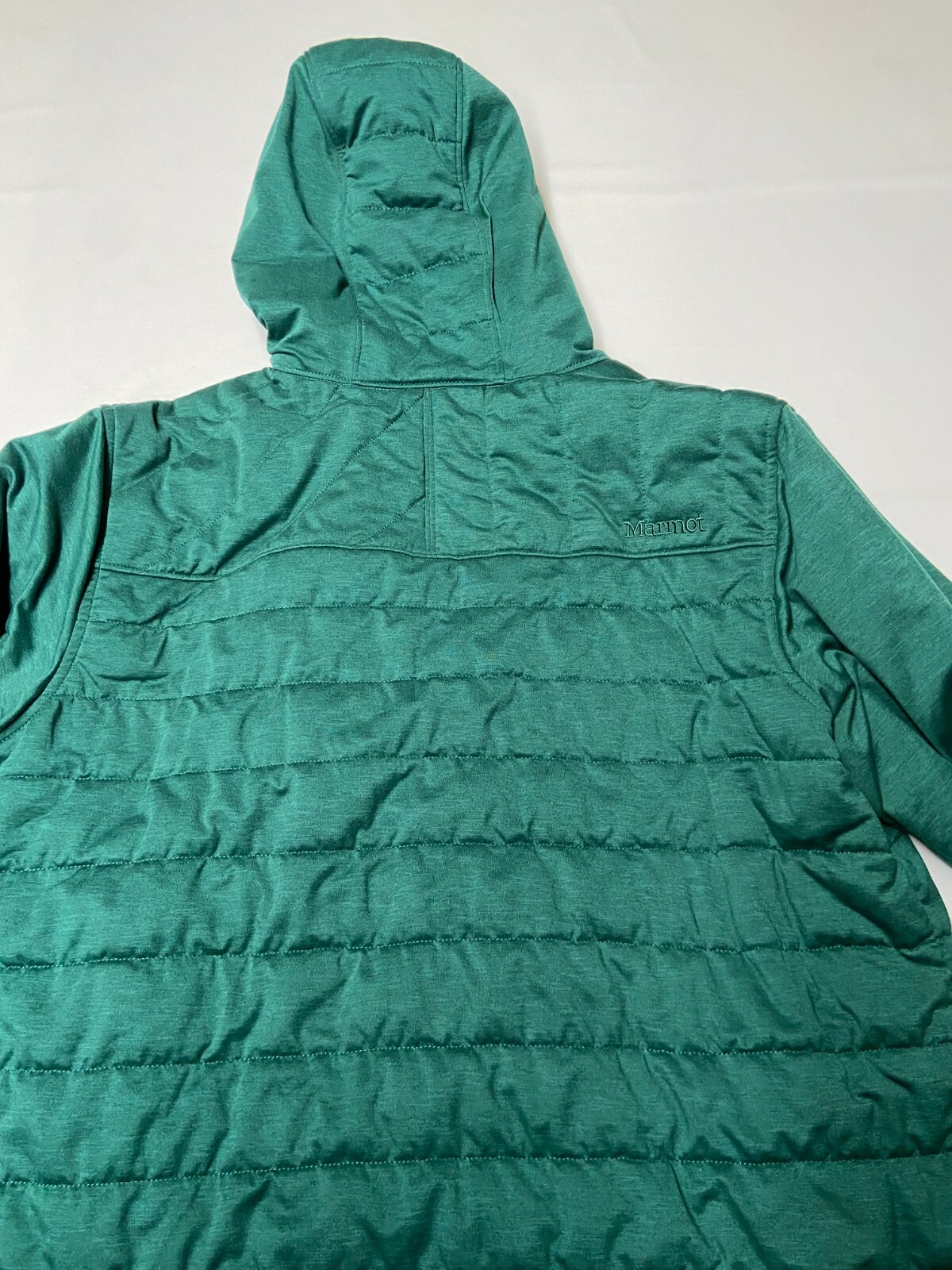 Mens MARMOT Green Mica View Insulated Hoody Jacket Sz… Gem