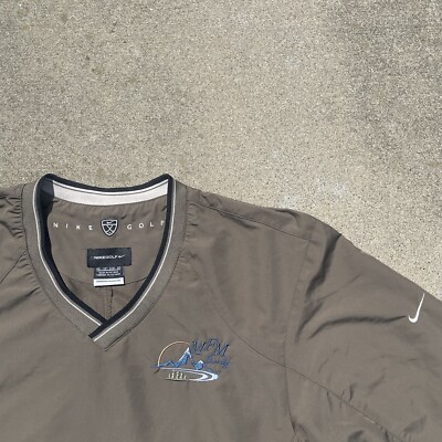 Nike Golf MFM Fairmont Banff Springs Canada Windbreaker size XSmall Olive