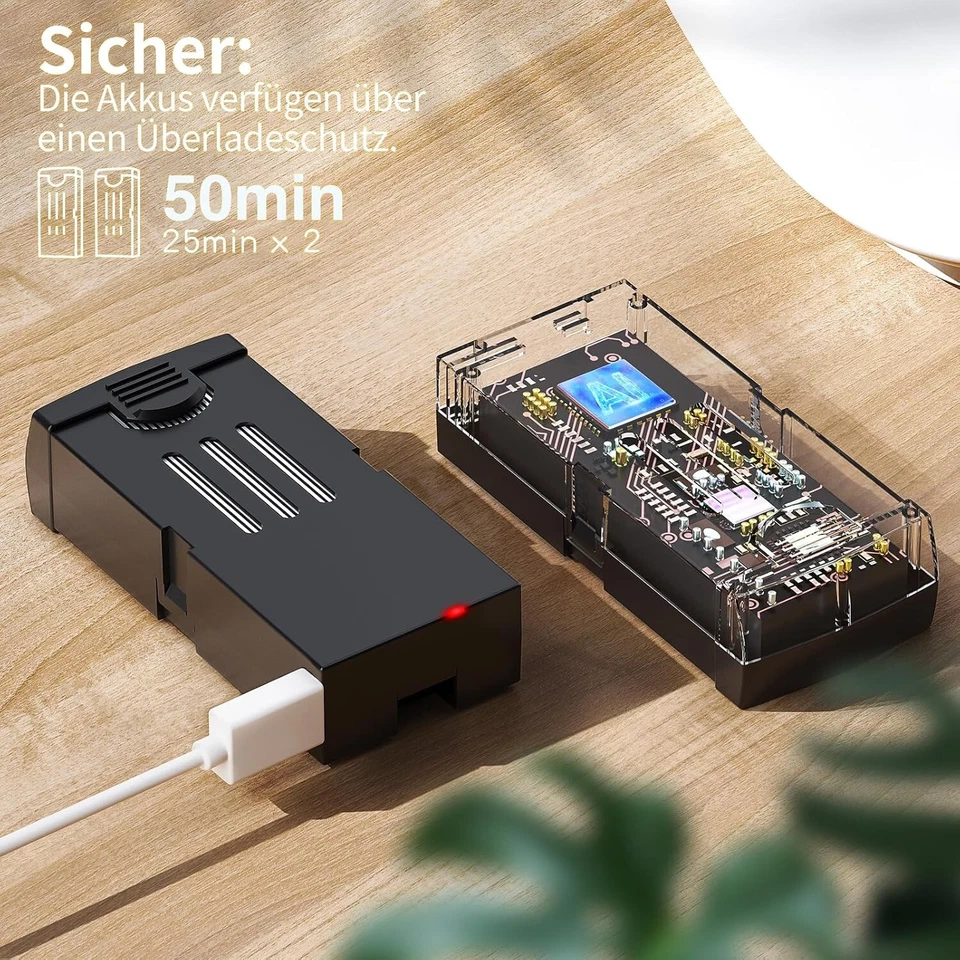 Drohne mit Kamera 4K FPV RC Quadrocopter Bürstenloser Motor für Erwachsene B1335 - Bild 3 von 4