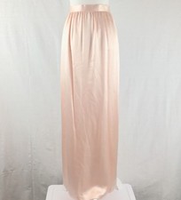 Vintage St. Martin Women's Skirt Silk Sz 4 Pale Pink Blush Evening Long Gathered