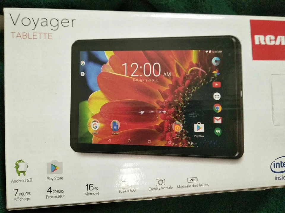  RCA Voyager 7" 16GB Tablet Google Quad-Core Android Touchscreen. 6 Hour Battery - Image 2 of 4