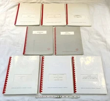 #Q 1950s RARE lot of 8 AMF Am Mach & Foundry research PAPERS military HI TECH