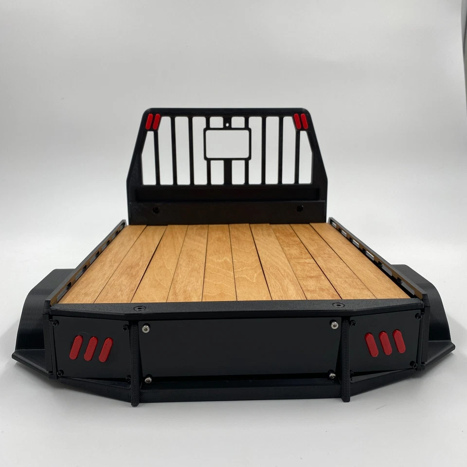 CEN Racing 1/10 RC Flatbed Kit– Custom Bed for F450 Dually Truck (Wood/Black) - Image 3 of 4