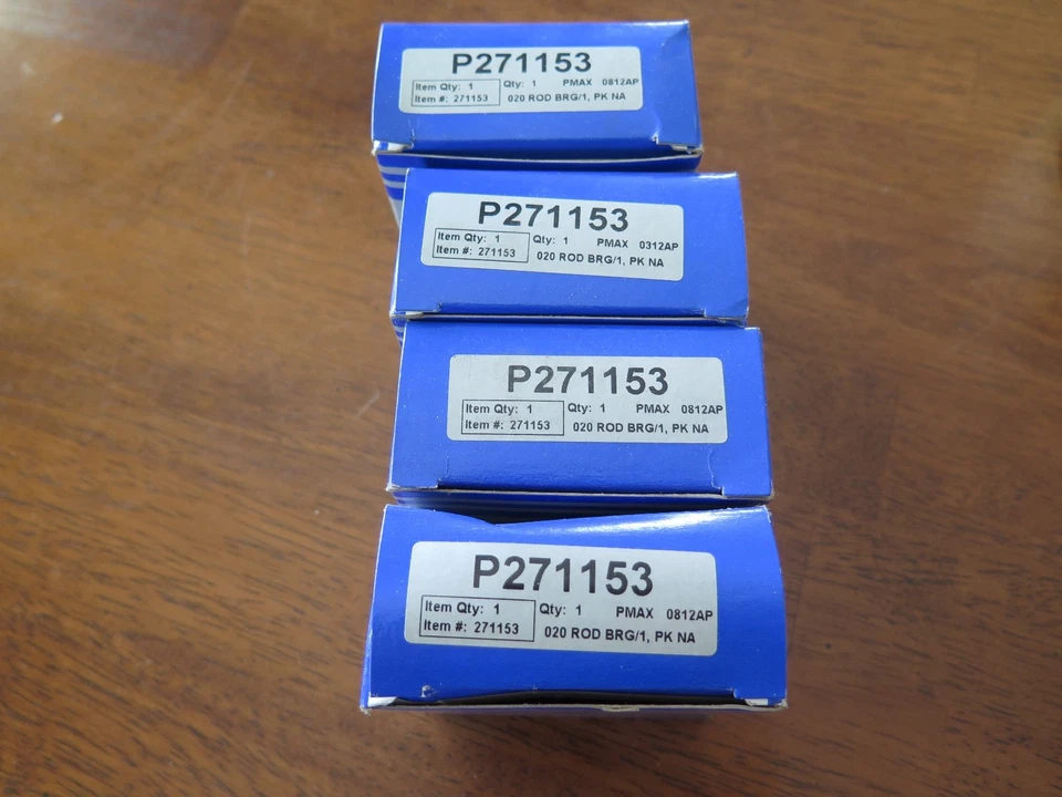 PowerMax P271153 Rod Bearings .020"  4 Pairs NOS (2C1-1) - Image 3 of 3